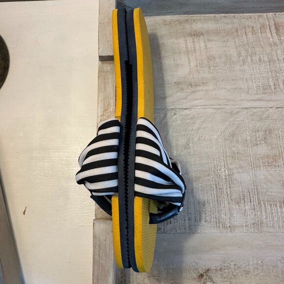 Haviannas You St. Tropez Navy White Yellow Sandal size 37-38 (US 7.5) - Picture 5 of 9